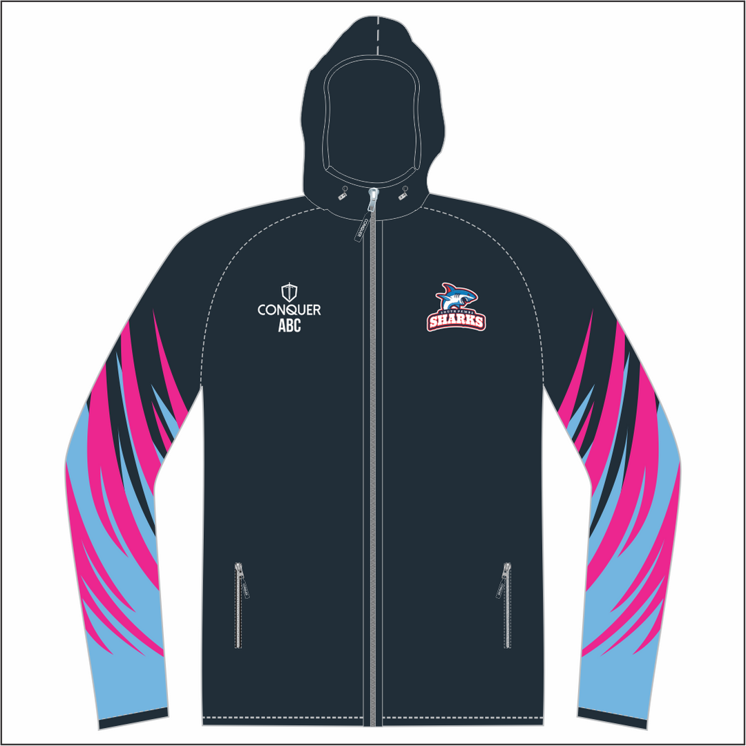 South Pembs Sharks Full Zip Light Running Jacket KIDS