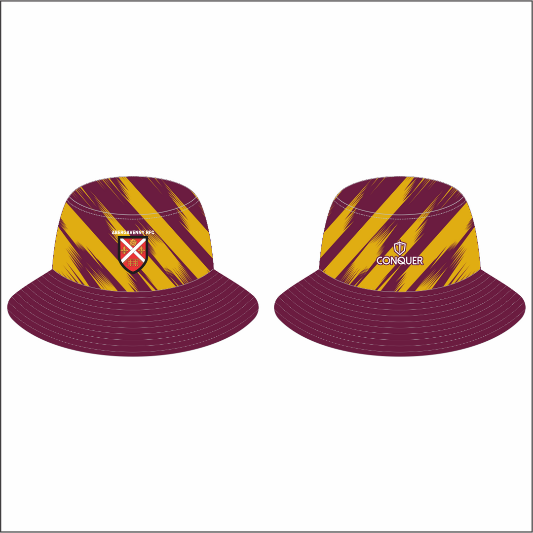 Abergavenny RFC Reversible Bucket Hat ADULT - Maroon & Yellow