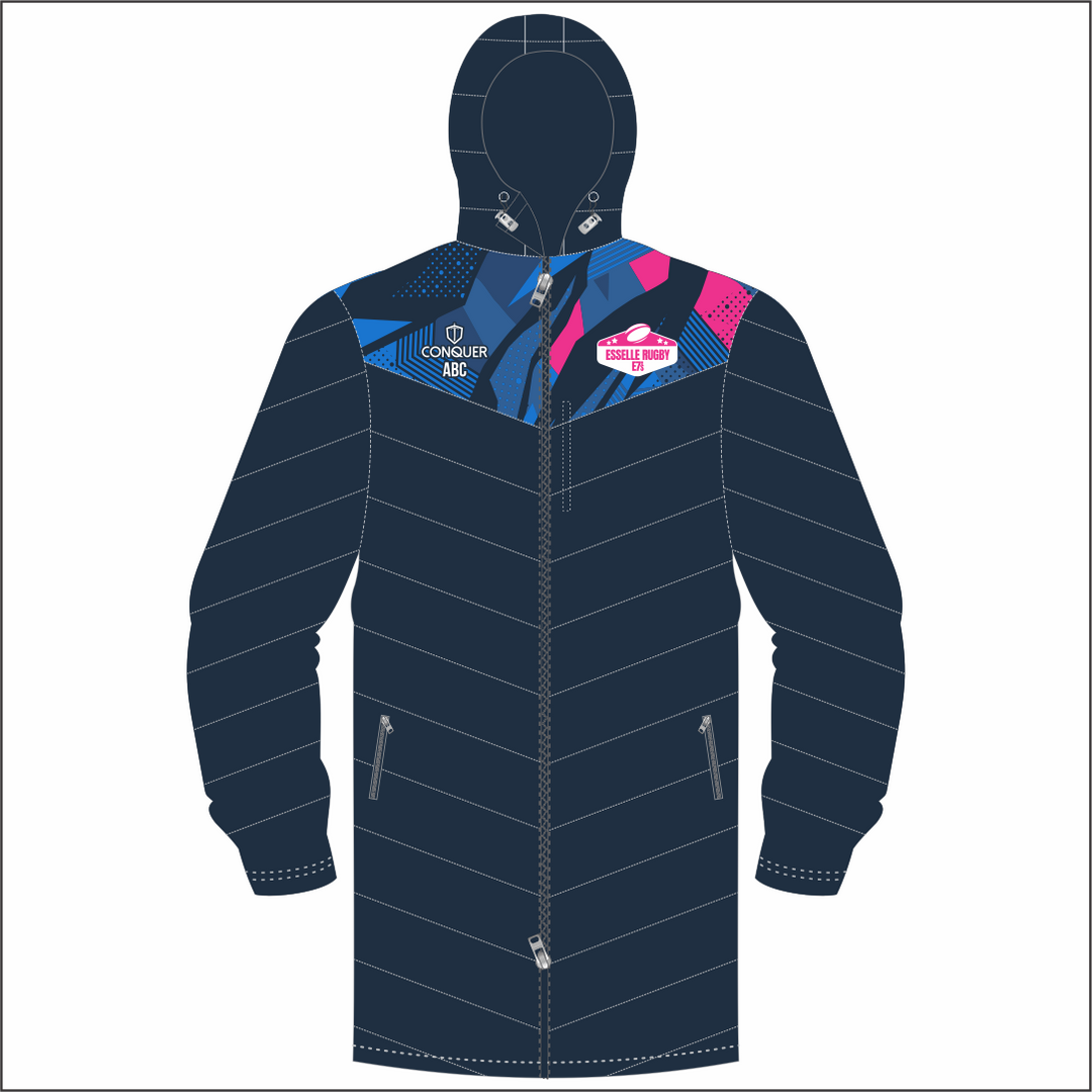 Esselle Rugby 7s WOMENS Team Long Puffy Jacket KIDS