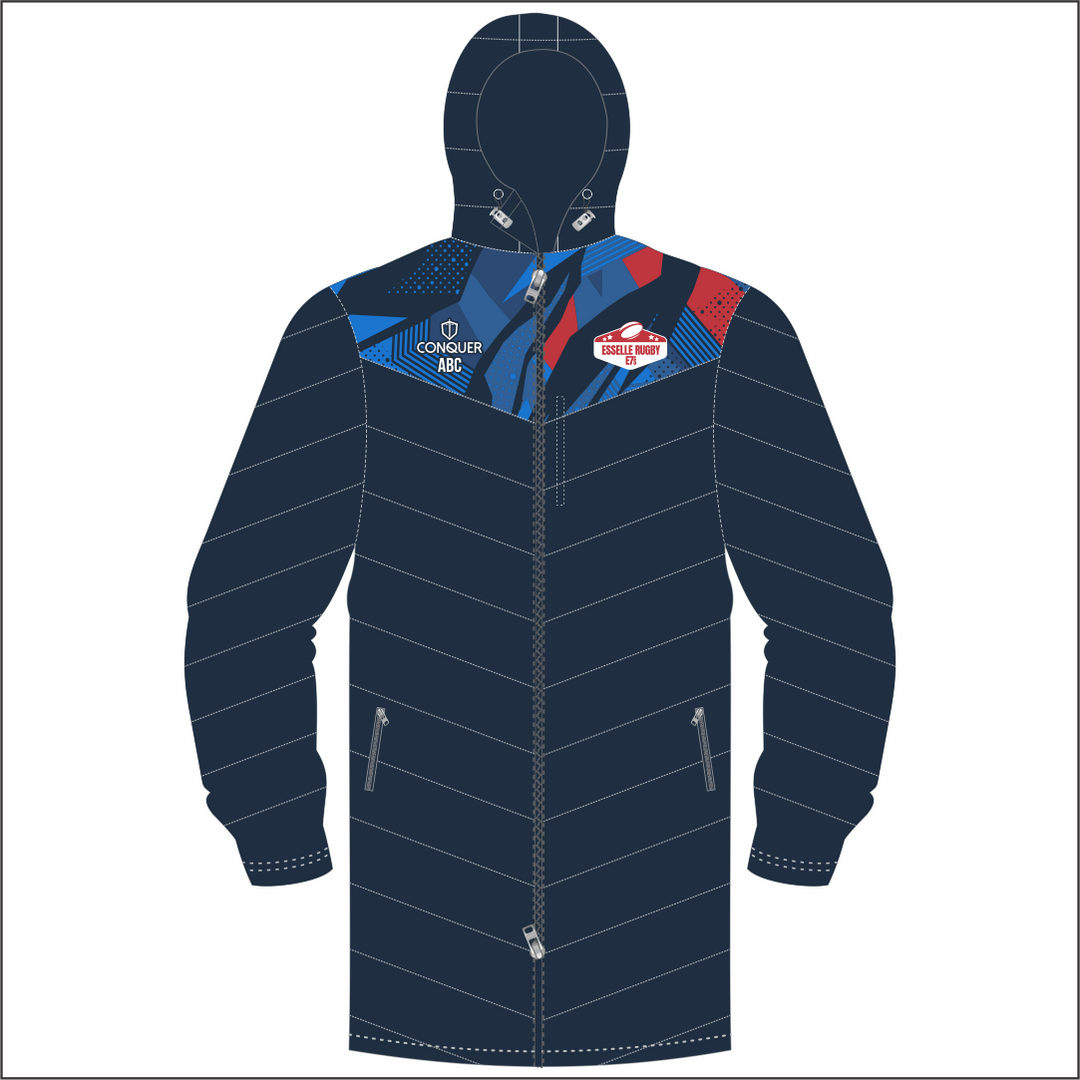 Esselle Rugby 7s MENS Team Long Puffy Jacket KIDS