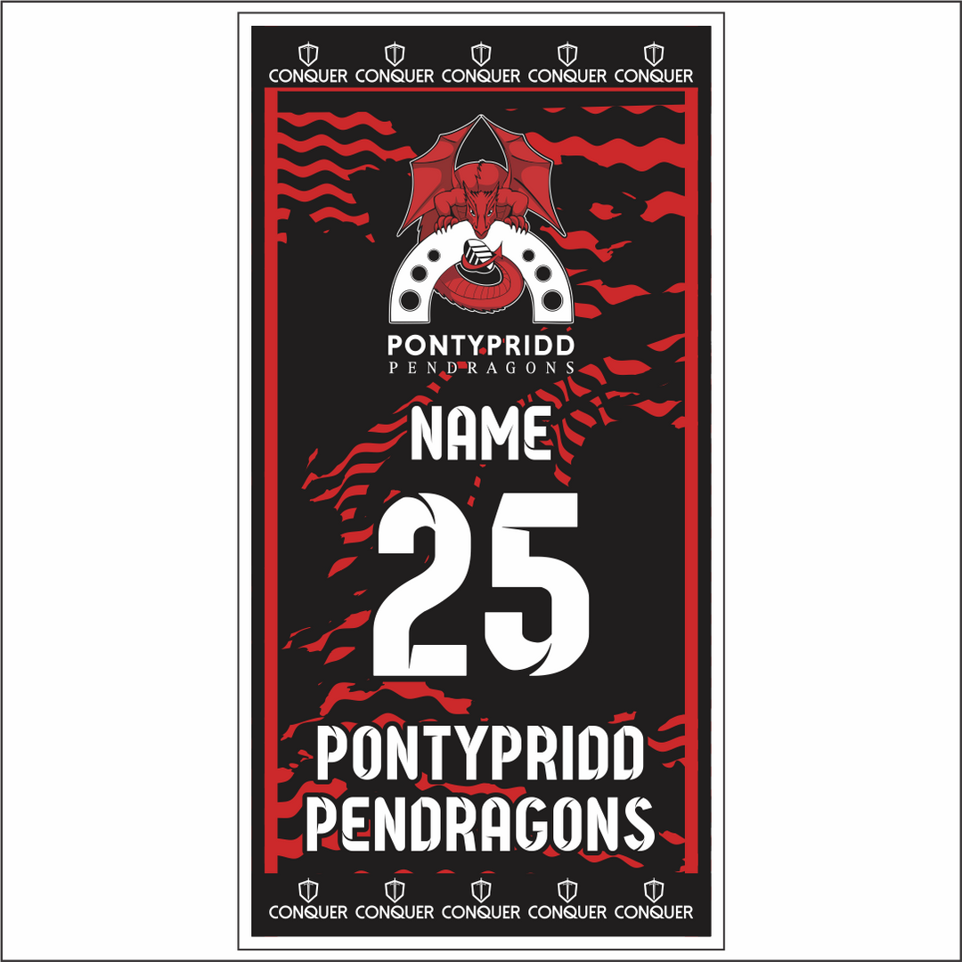 Pontypridd Pendragons Beach Towel