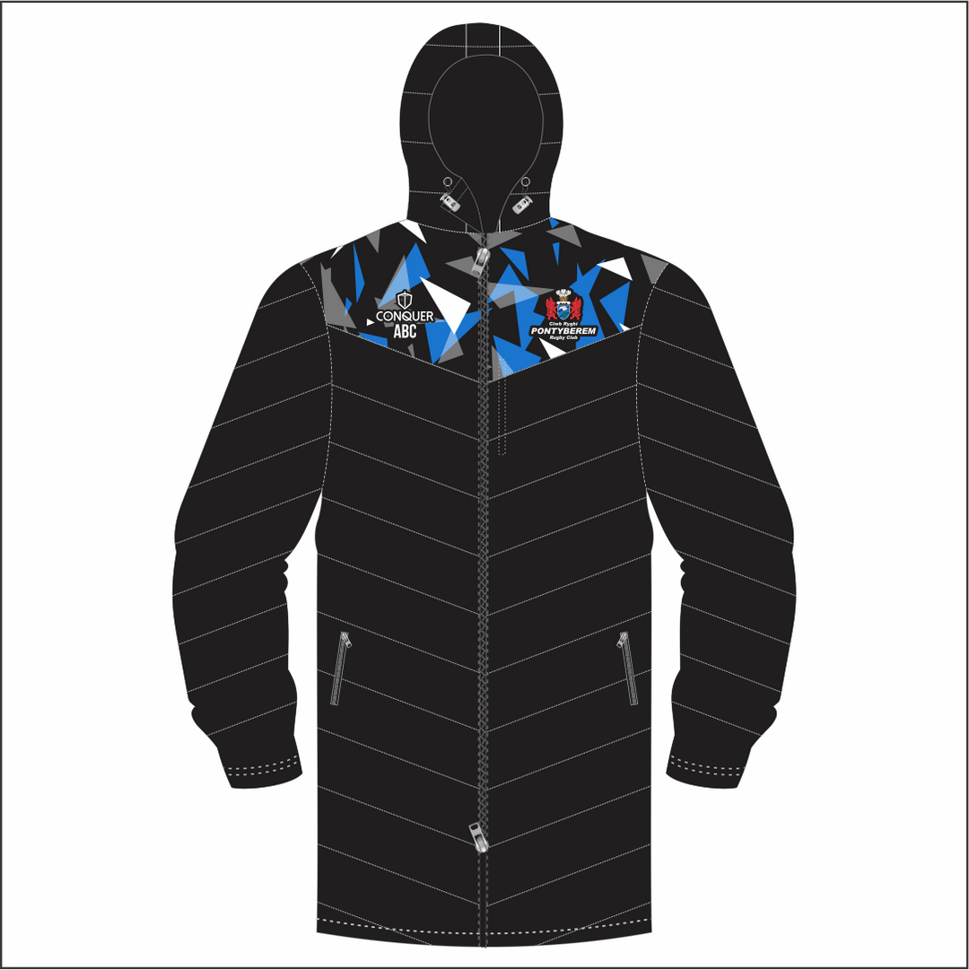Pontyberem RFC Kids Long Puffy Jacket