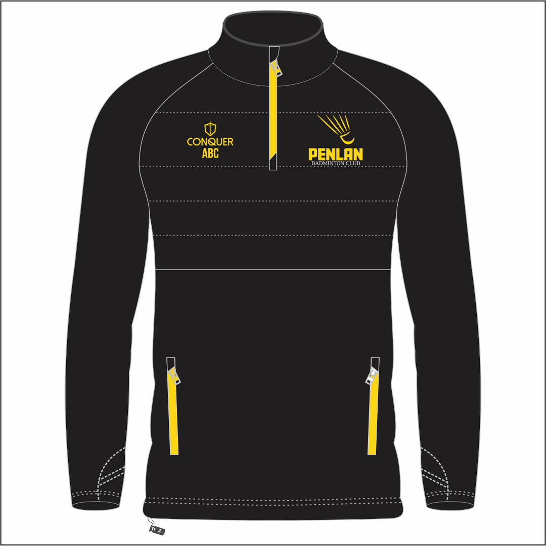 Penlan Badminton 1/4 Zip Hybrid Midlayer