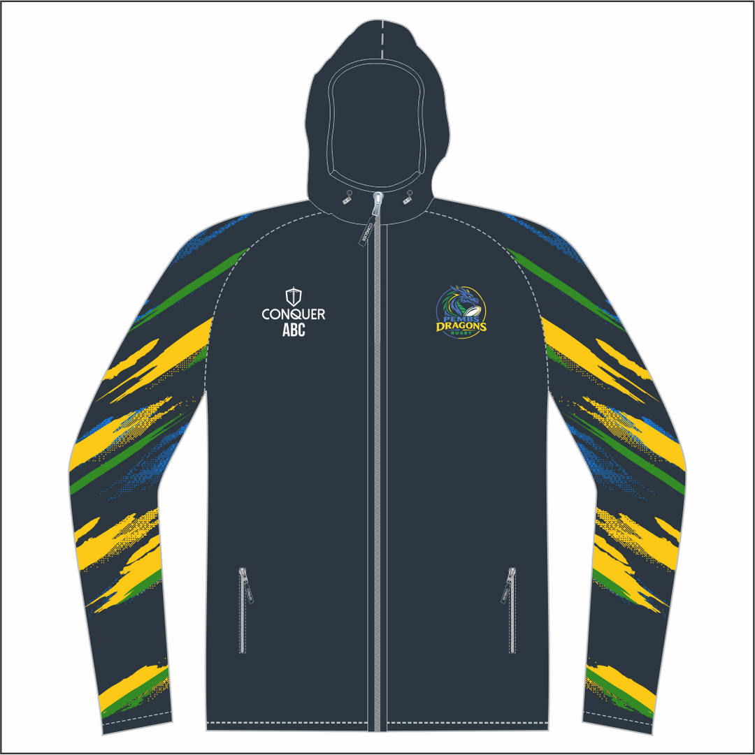 Pembs Dragons Full Zip Light Running Jacket