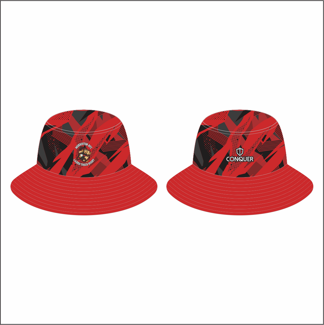 Morriston Ladies Touch Reversible Bucket Hat KIDS - Red & Black