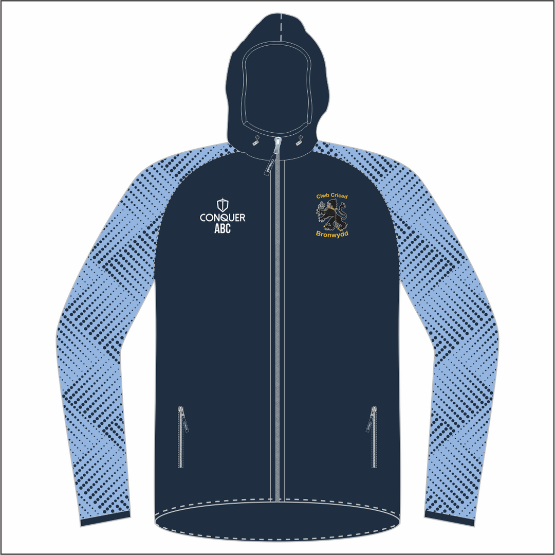 Clwb Criced Bronwydd Full Zip Light Running Jacket