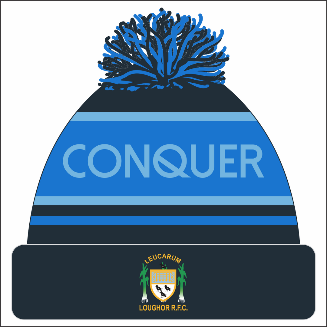 Loughor RFC Bobble Hat KIDS - Navy & Blue