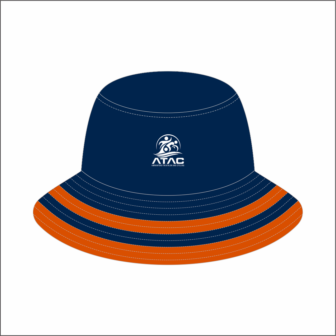 ATAC Reversible Bucket Hat ADULT - Dark Blue & Orange