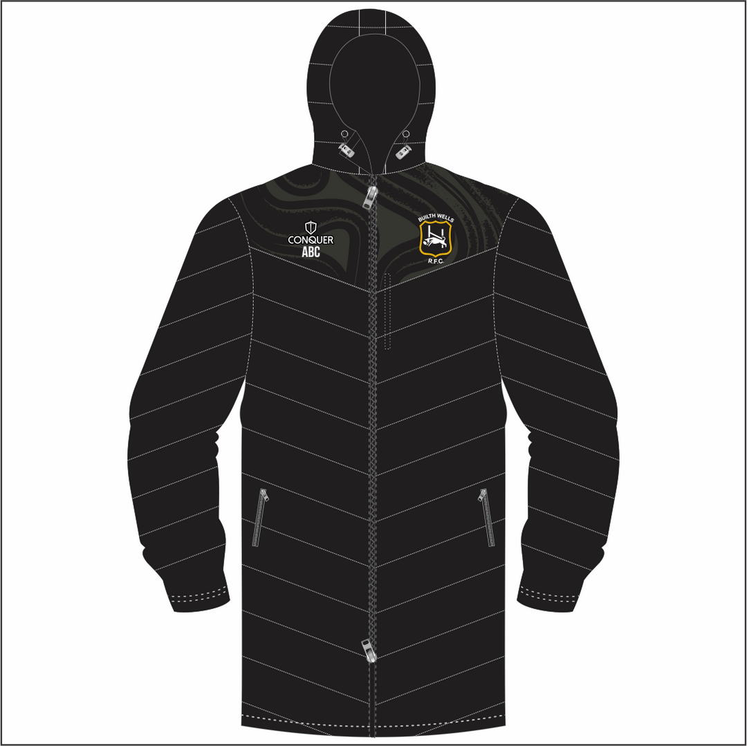 Builth Wells RFC Long Puffy Jacket KIDS - 26/27