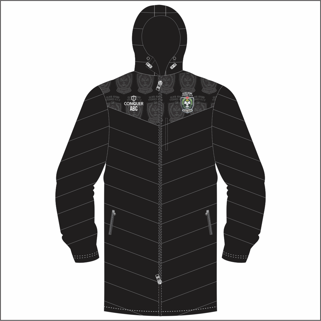Tycroes LADIES RFC Long Puffy Jacket