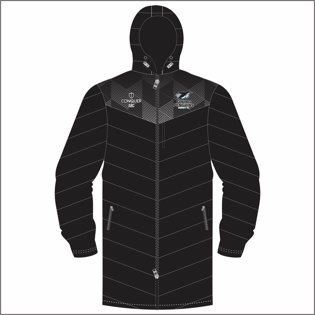 Flying Penguins Long Puffy Jacket KIDS