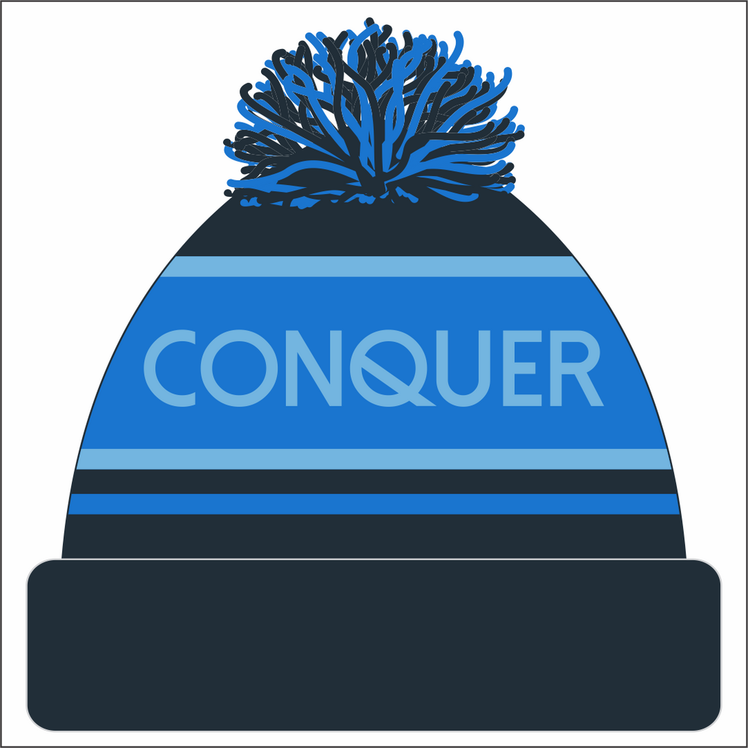 Loughor RFC Bobble Hat KIDS - Navy & Blue