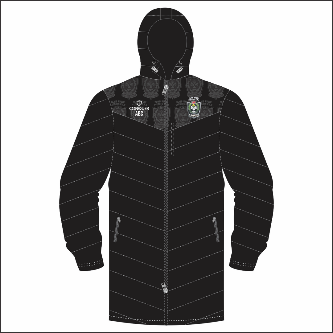 Tycroes RFC Long Puffy Jacket
