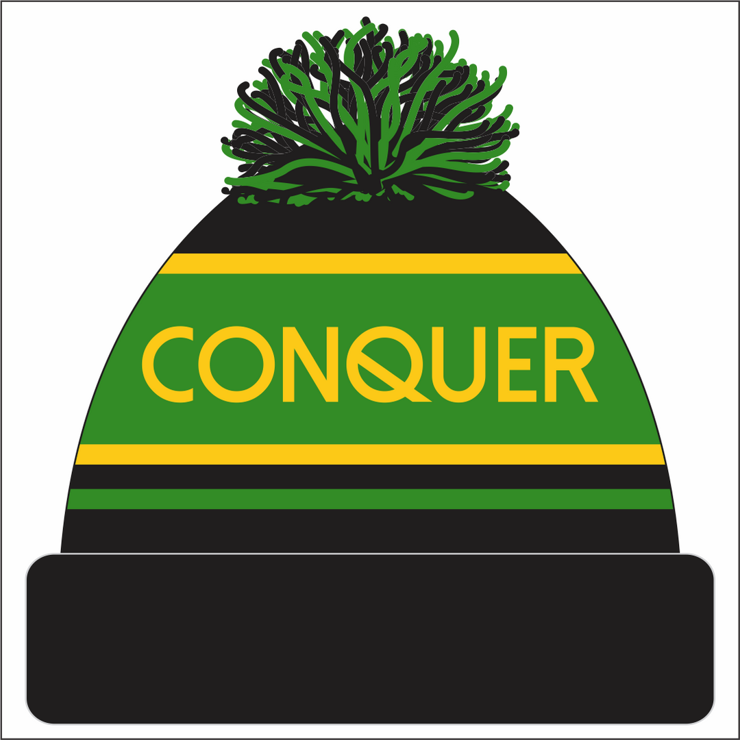 Felinfoel RFC Bobble Hat KIDS - Black & Green