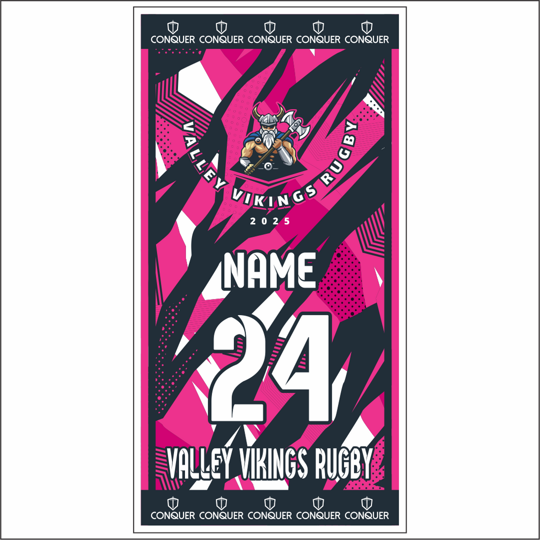 Valley Vikings Rugby Beach Towel