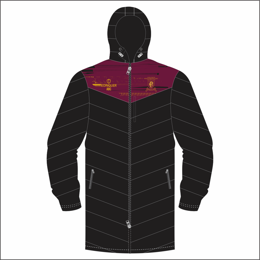 Pontarddulais Cricket Long Puffy Jacket