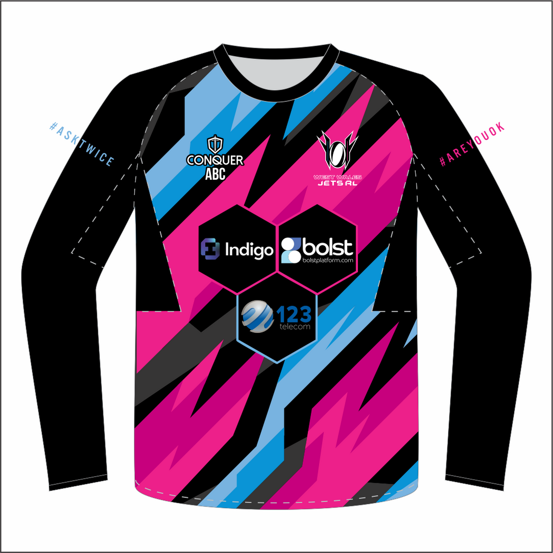 West Wales Jets Black PRO Sublimated Windbreaker