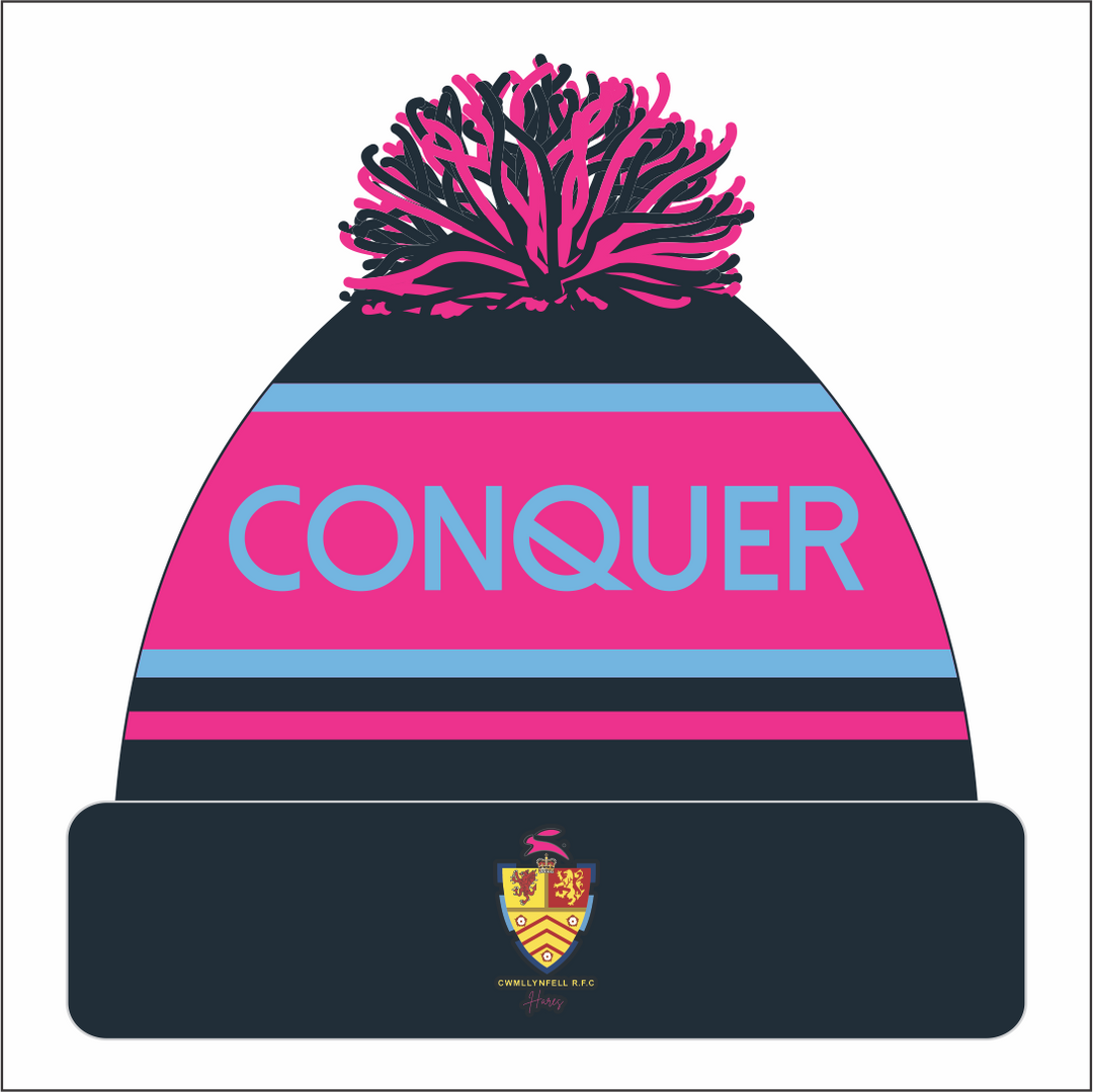 Cwmllynfell RFC Touch Ladies Bobble Hat