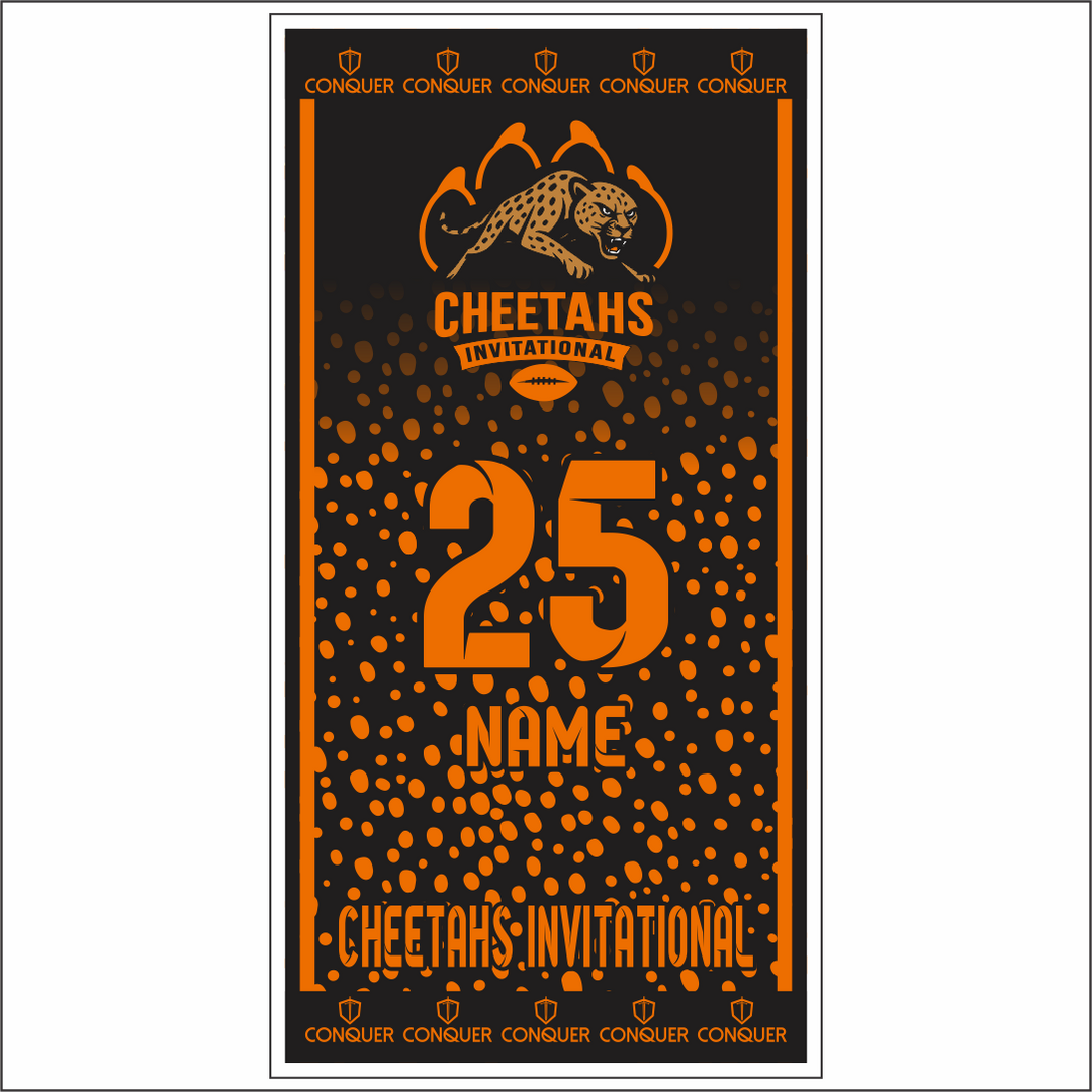 Cheetahs Invitational Beach Towel - Cheetah Print