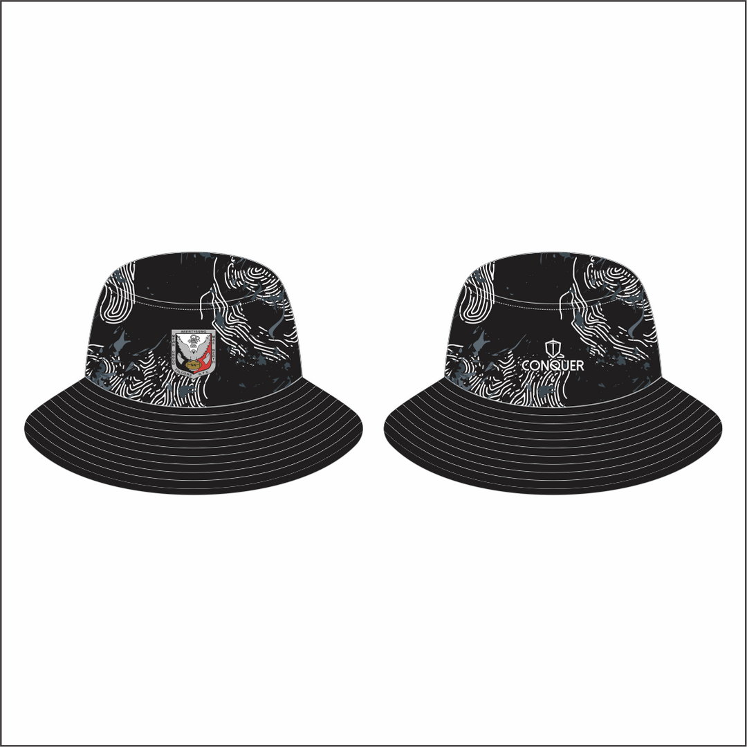 Abertysswg RFC Reversible Bucket Hat ADULT - Black & Grey