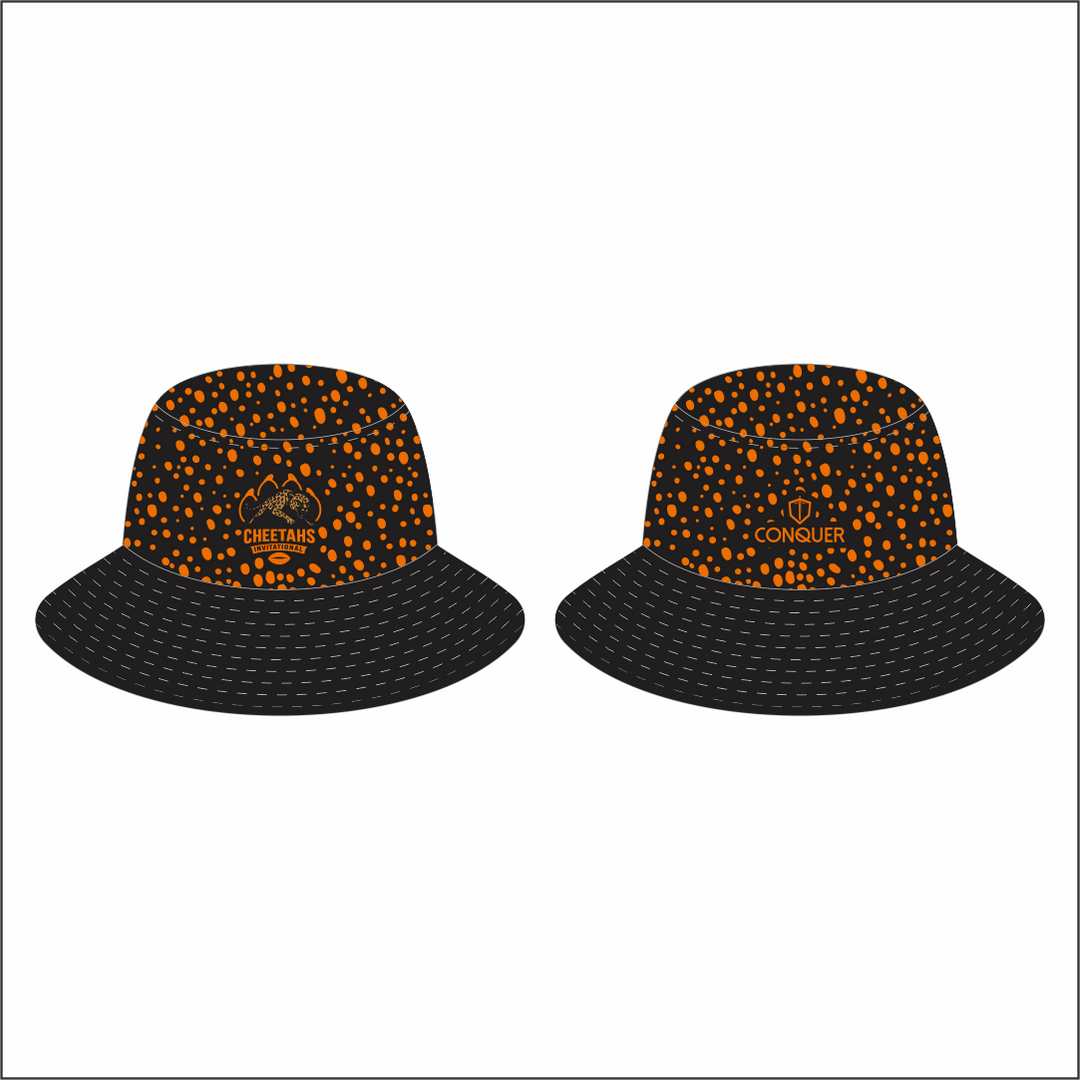 Cheetahs Invitational Reversible Bucket Hat KIDS - Cheetah Print