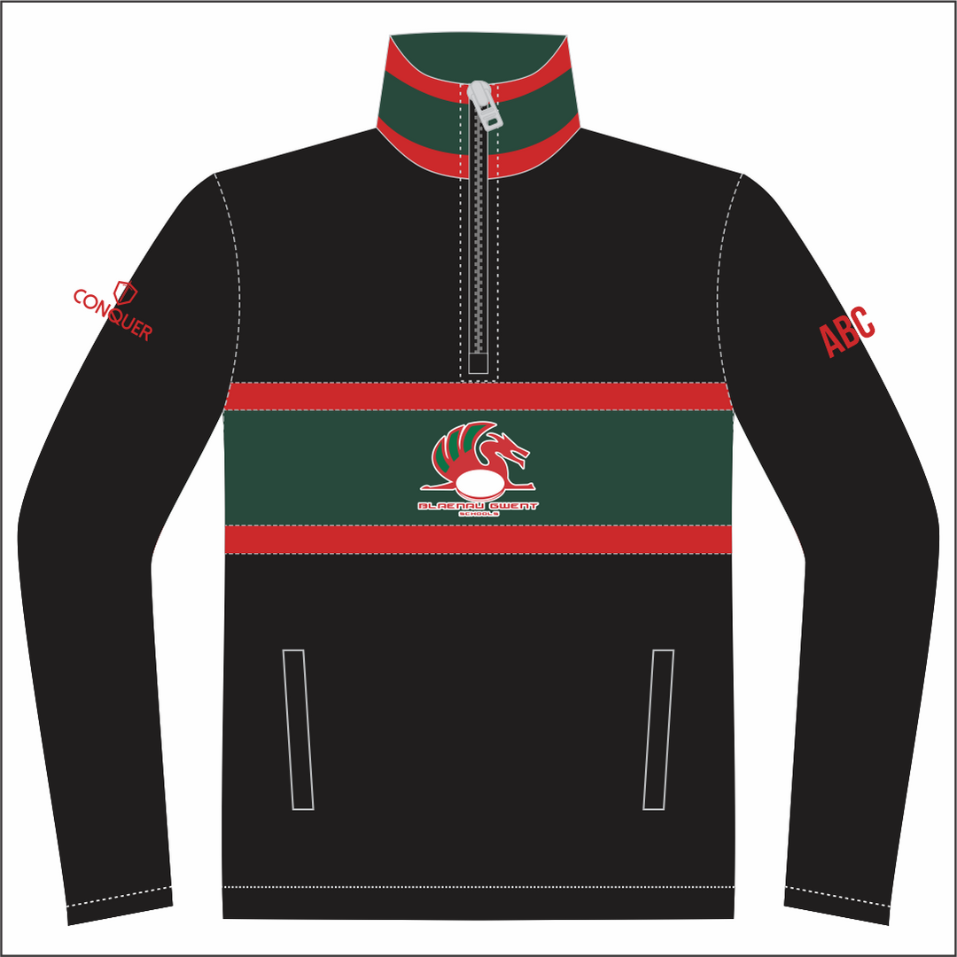 Blaenau Gwent Schools 1/4 Zip Polar Fleece Midlayer KIDS