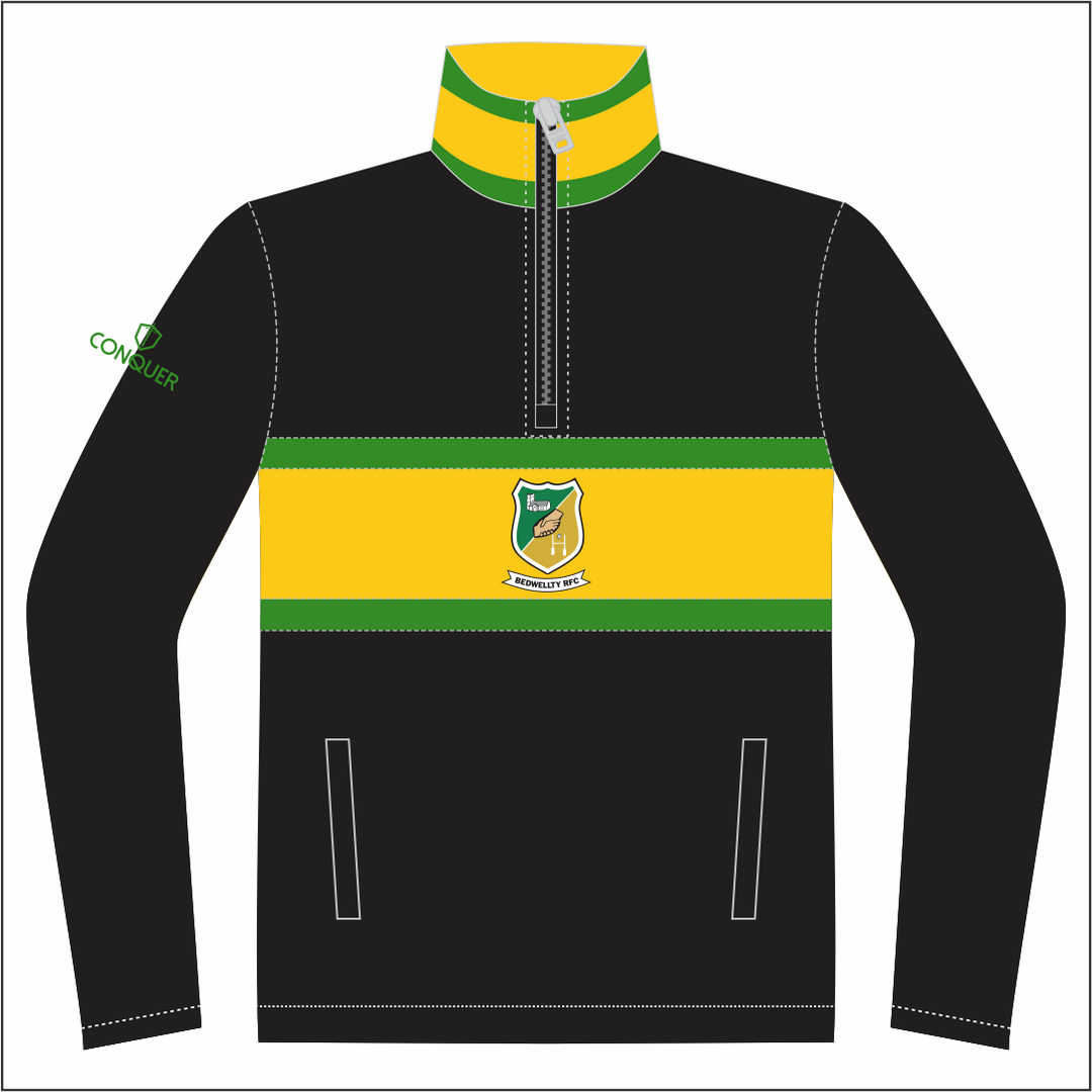 Bedwellty RFC 1/4 Zip Polar Fleece Midlayer KIDS