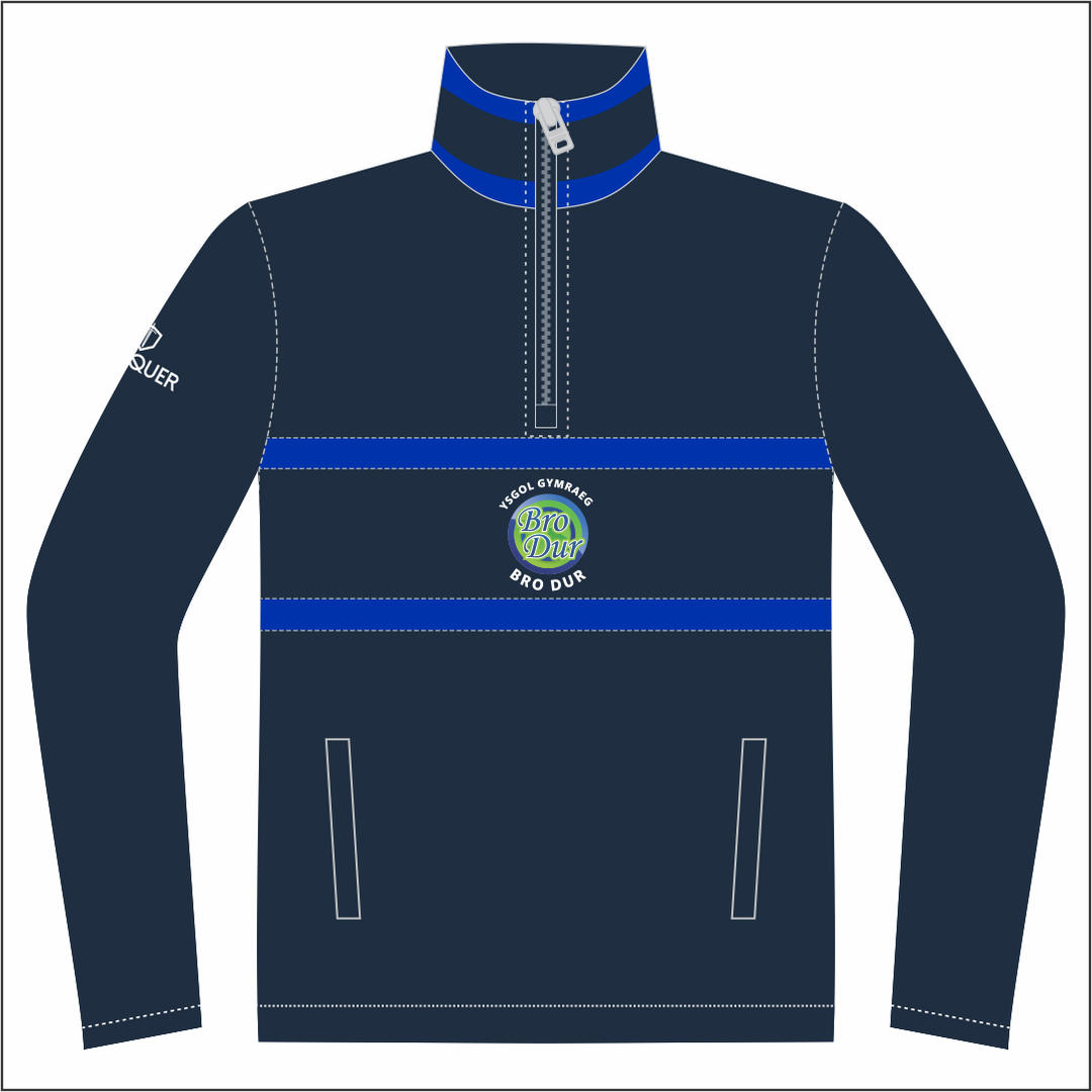 Ysgol Bro Dur 1/4 Zip Polar Fleece Midlayer