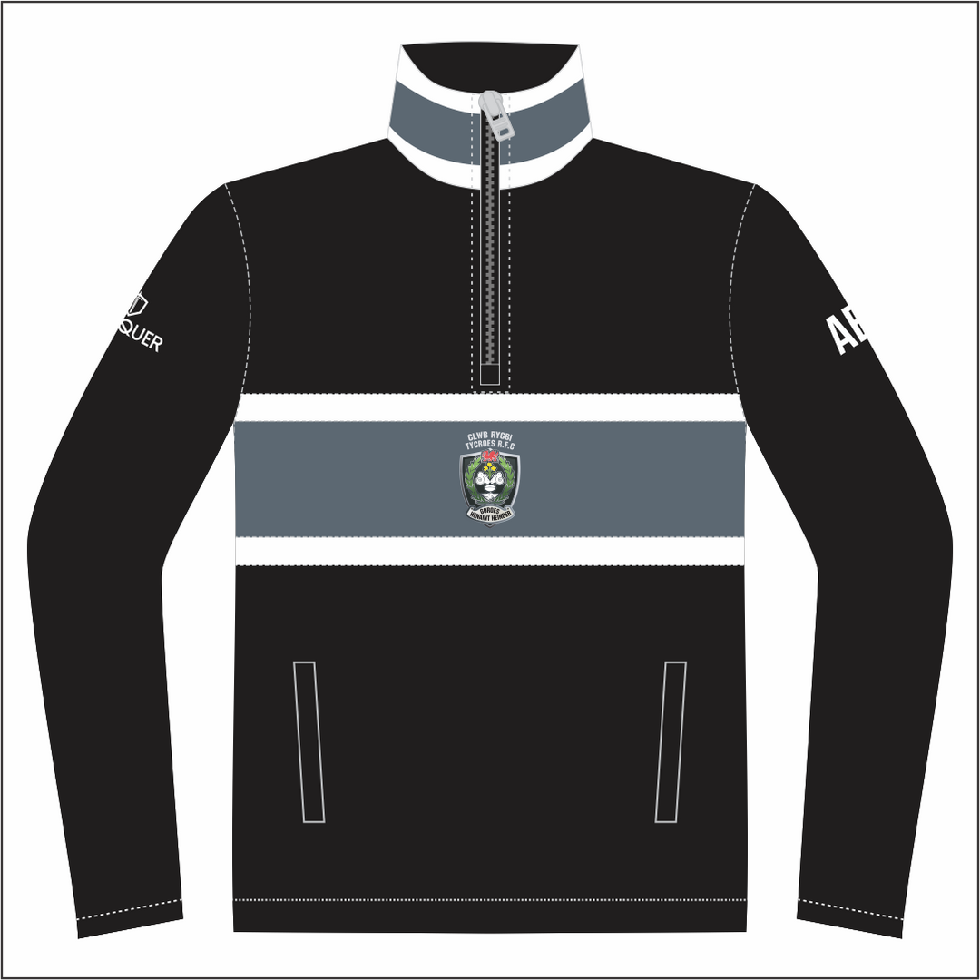 Tycroes RFC 1/4 Zip Polar Fleece Midlayer KIDS