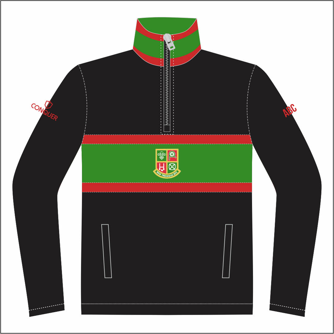 New Tredegar RFC Zip Polar Fleece Midlayer