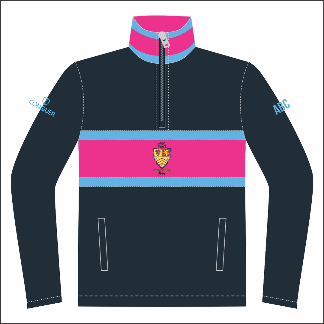 Cwmllynfell RFC Touch LADIES 1/4 Zip Polar Fleece Midlayer KIDS