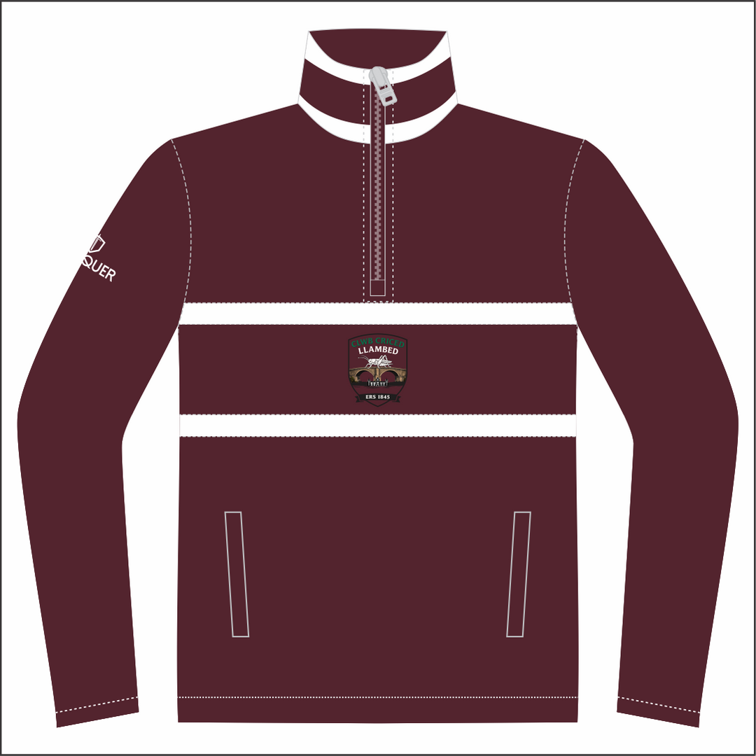 Clwb Criced Llambed 1/4 Zip Fleece Midlayer KIDS
