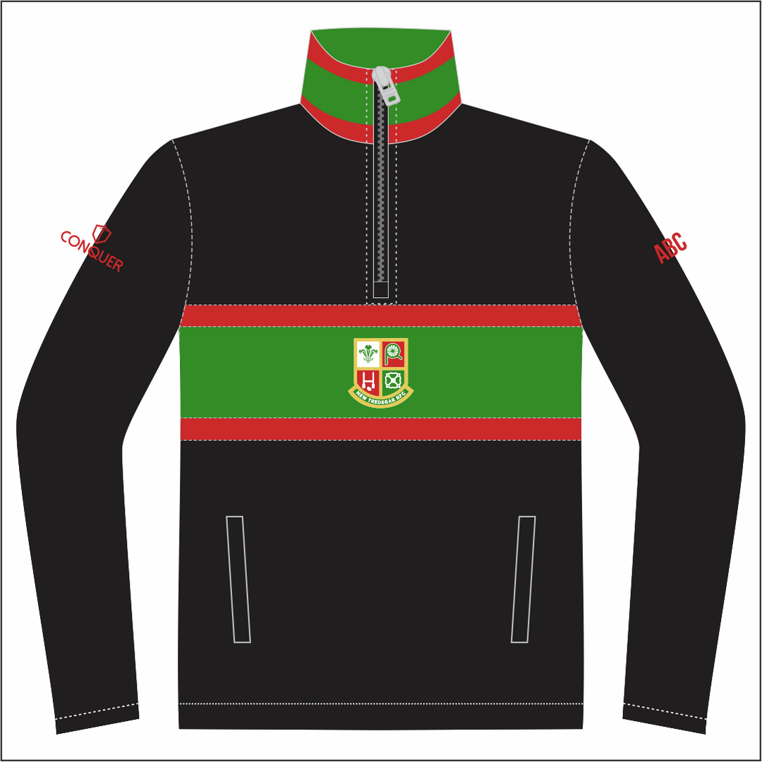New Tredegar RFC Zip Polar Fleece Midlayer