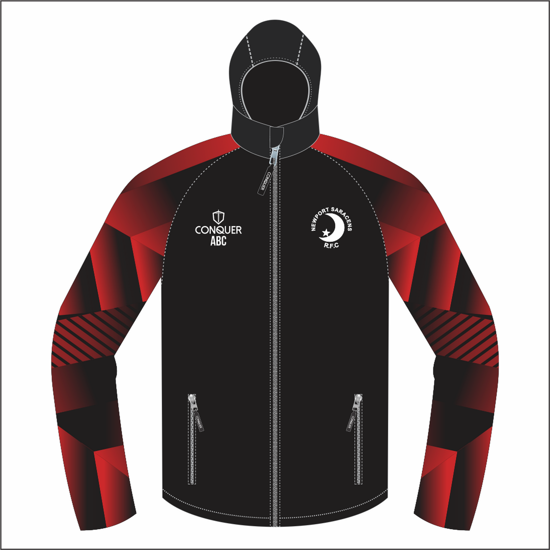 Newport Saracens RFC Full Zip Light Running Jacket