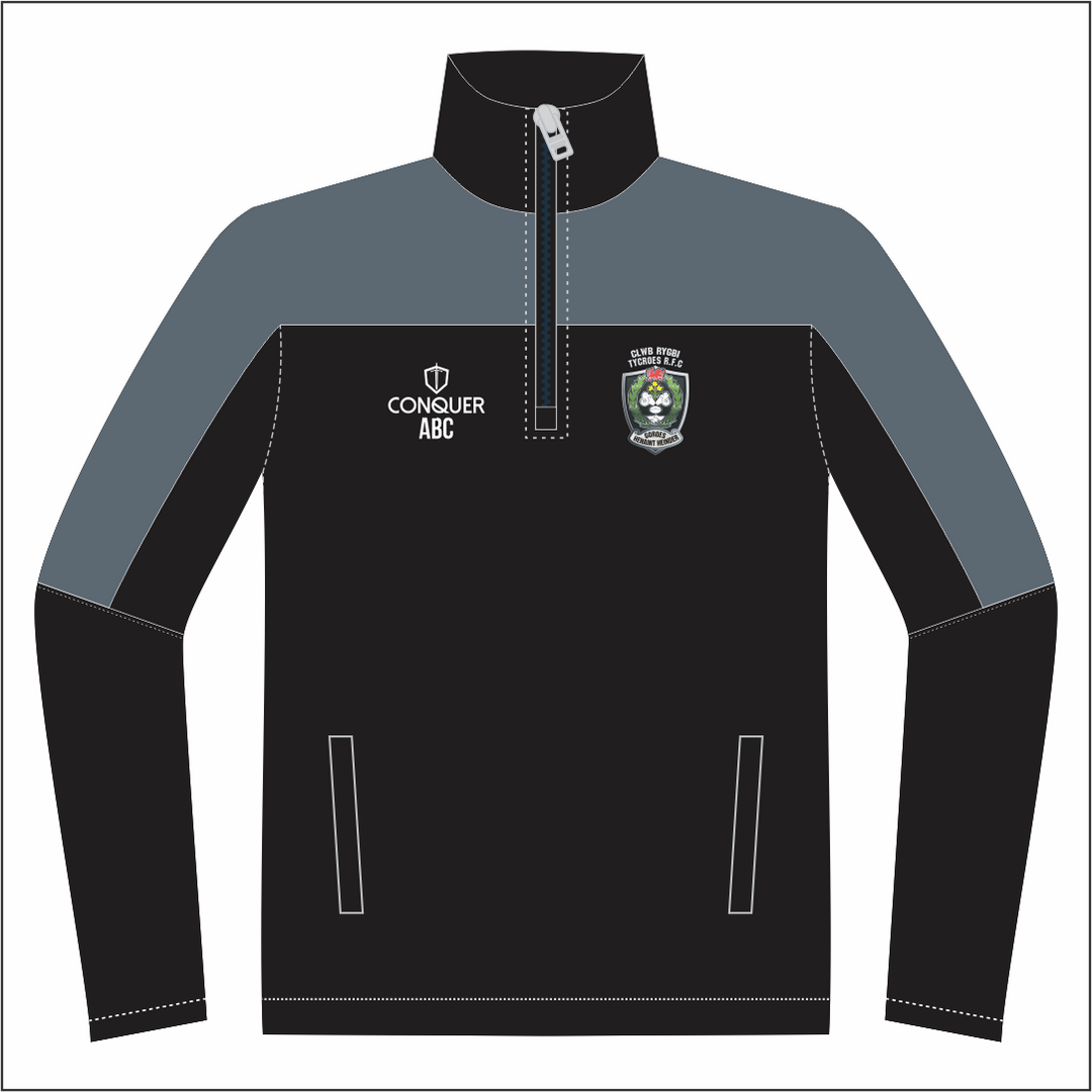 Tycroes RFC 1/4 Zip Polar Fleece Midlayer - 2