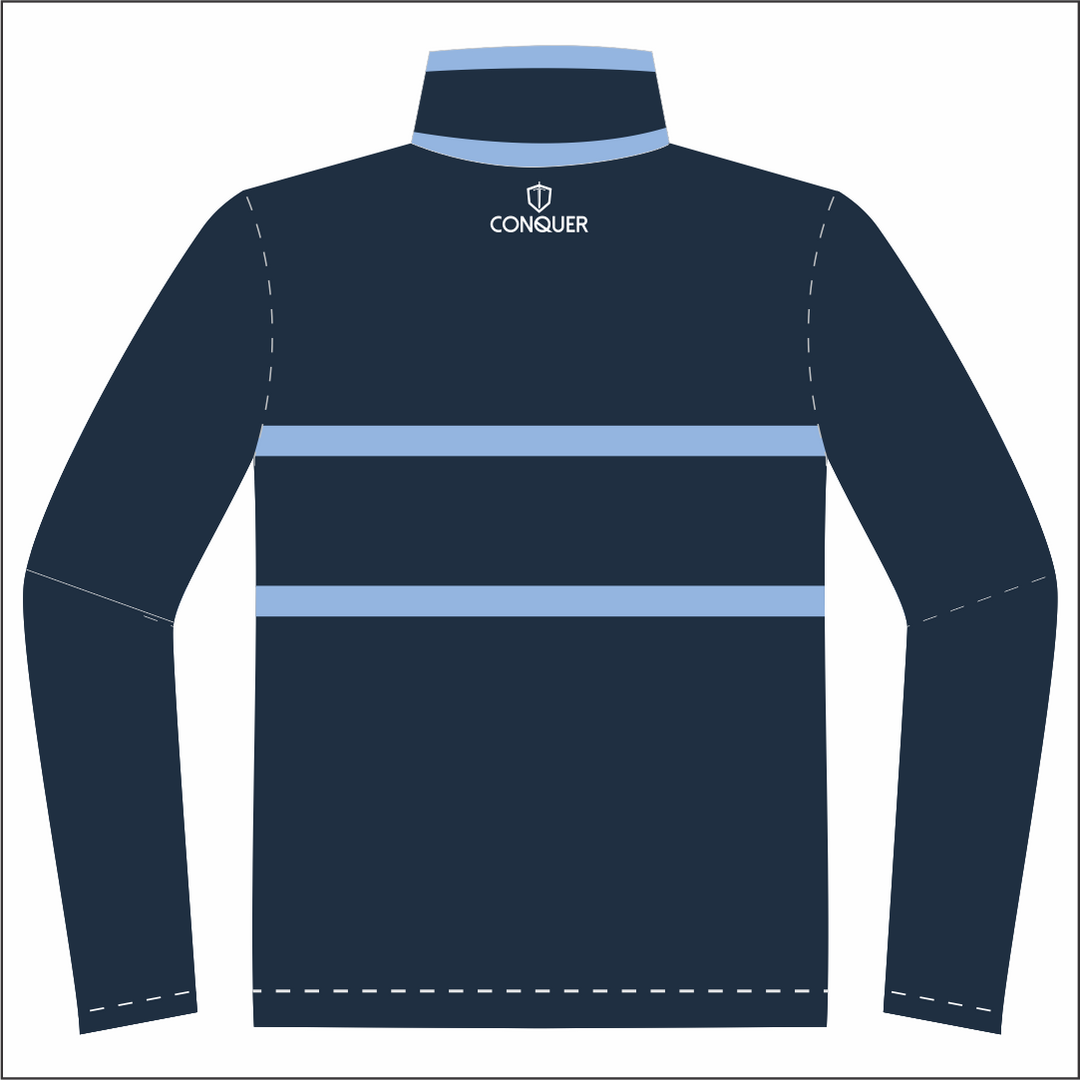 Clwb Criced Bronwydd 1/4 Zip Polar Fleece Midlayer