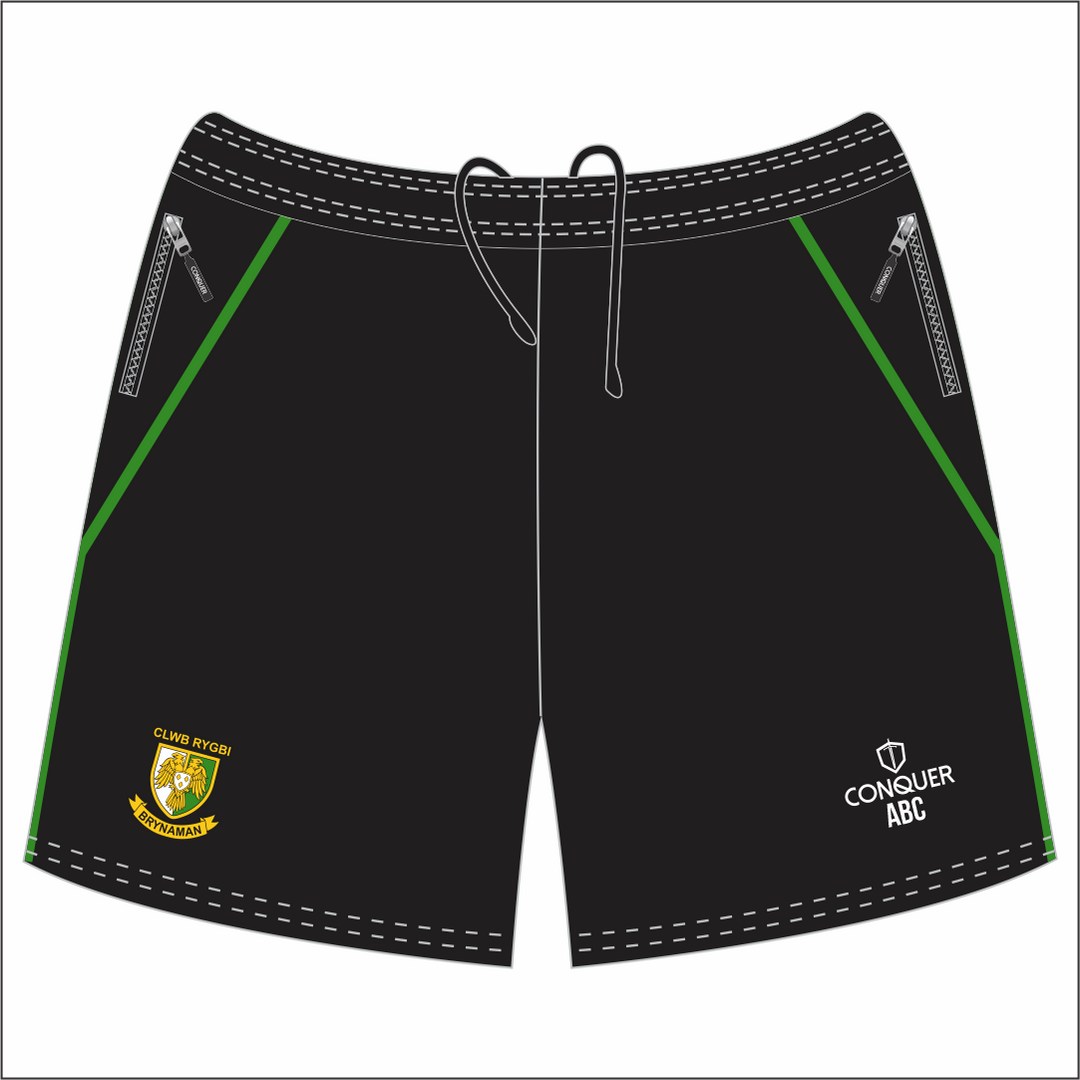 Brynamman RFC Black Travel Shorts