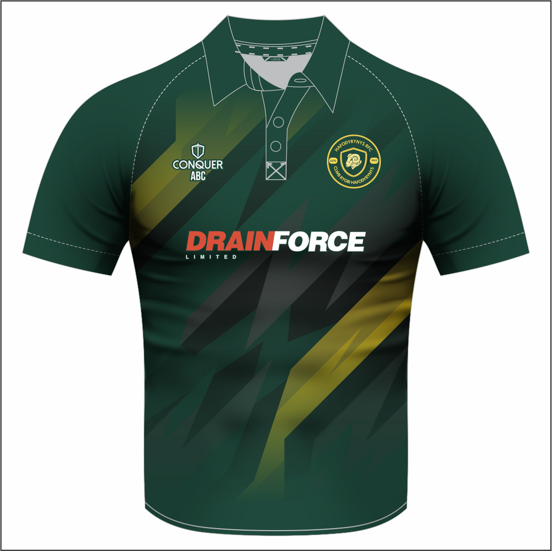 Hafodyrynys RFC Sublimated Polo Shirt - Green