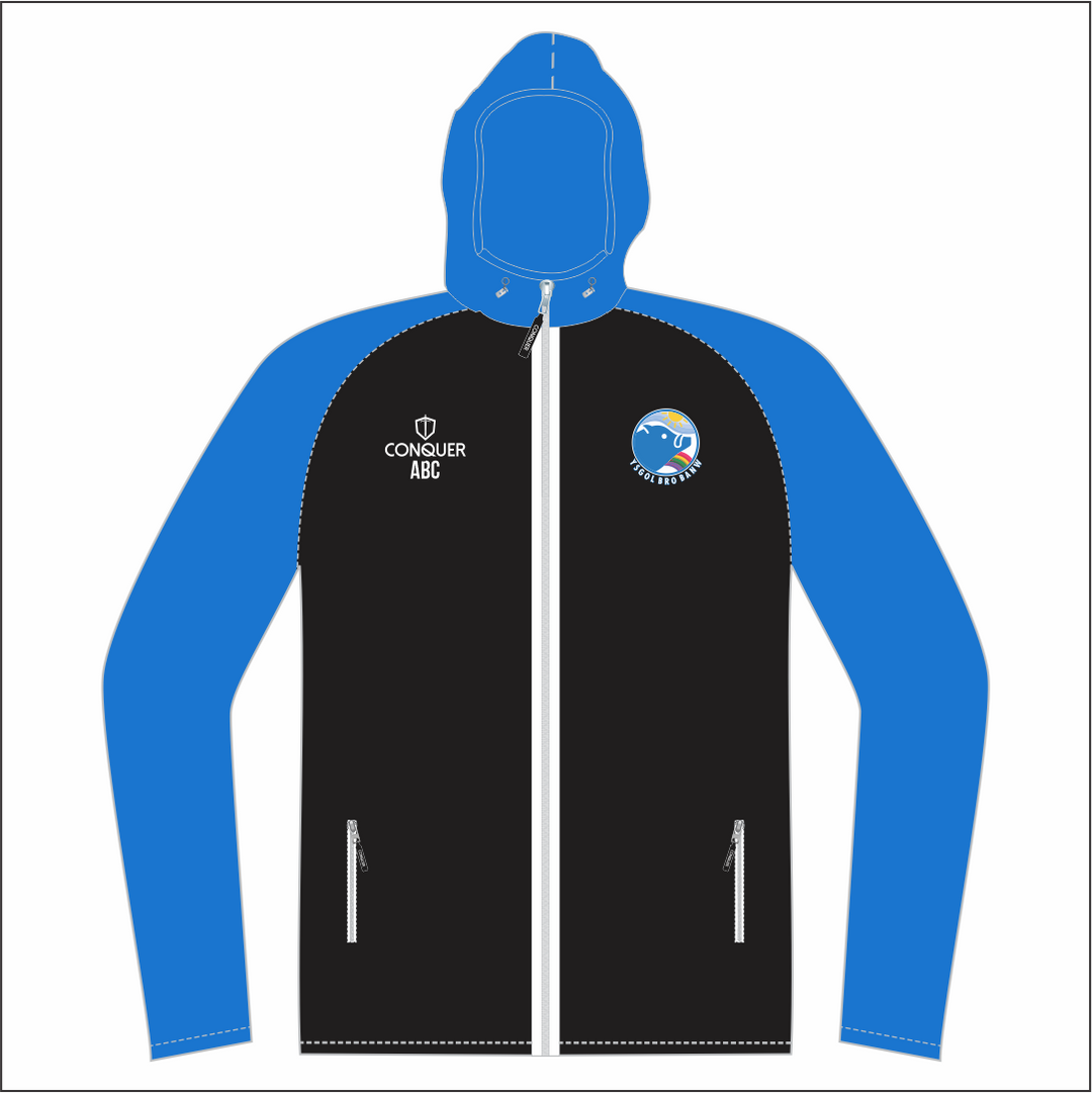 Ysgol Bro Banw Full Zip Light Running Jacket KIDS - Blue