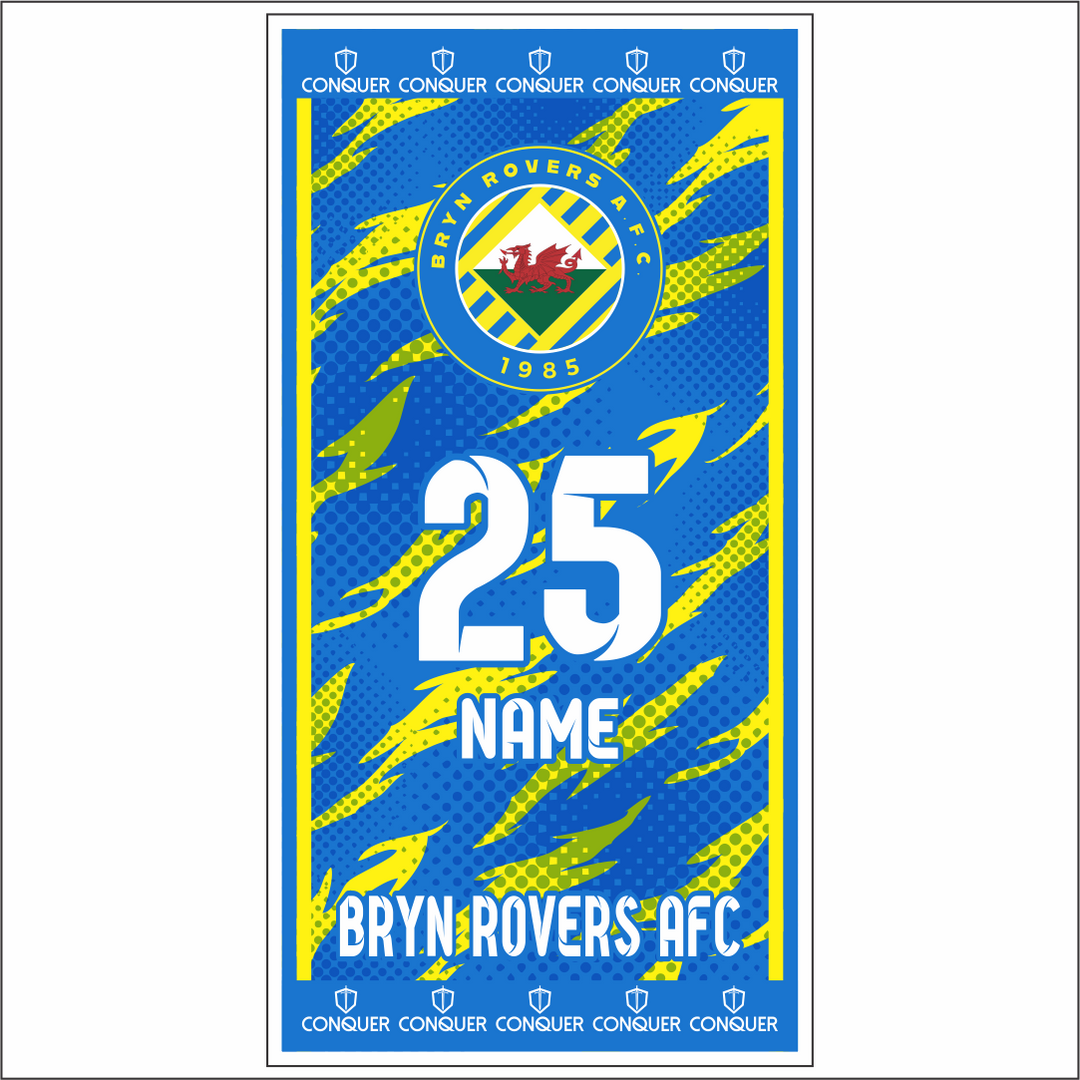 Bryn Rovers AFC Beach Towel