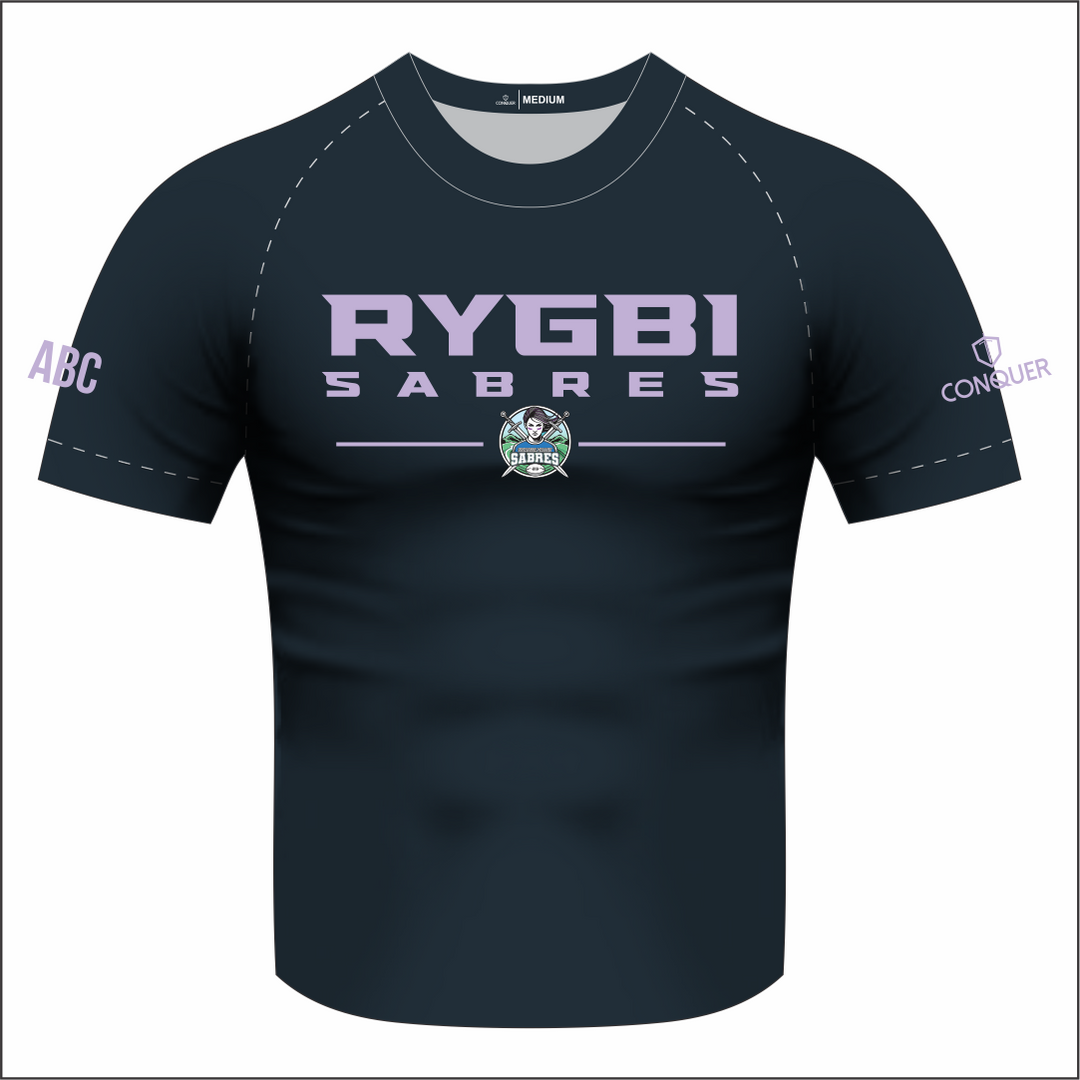 Swansea Valley Sabres Navy Sublimated T-Shirt