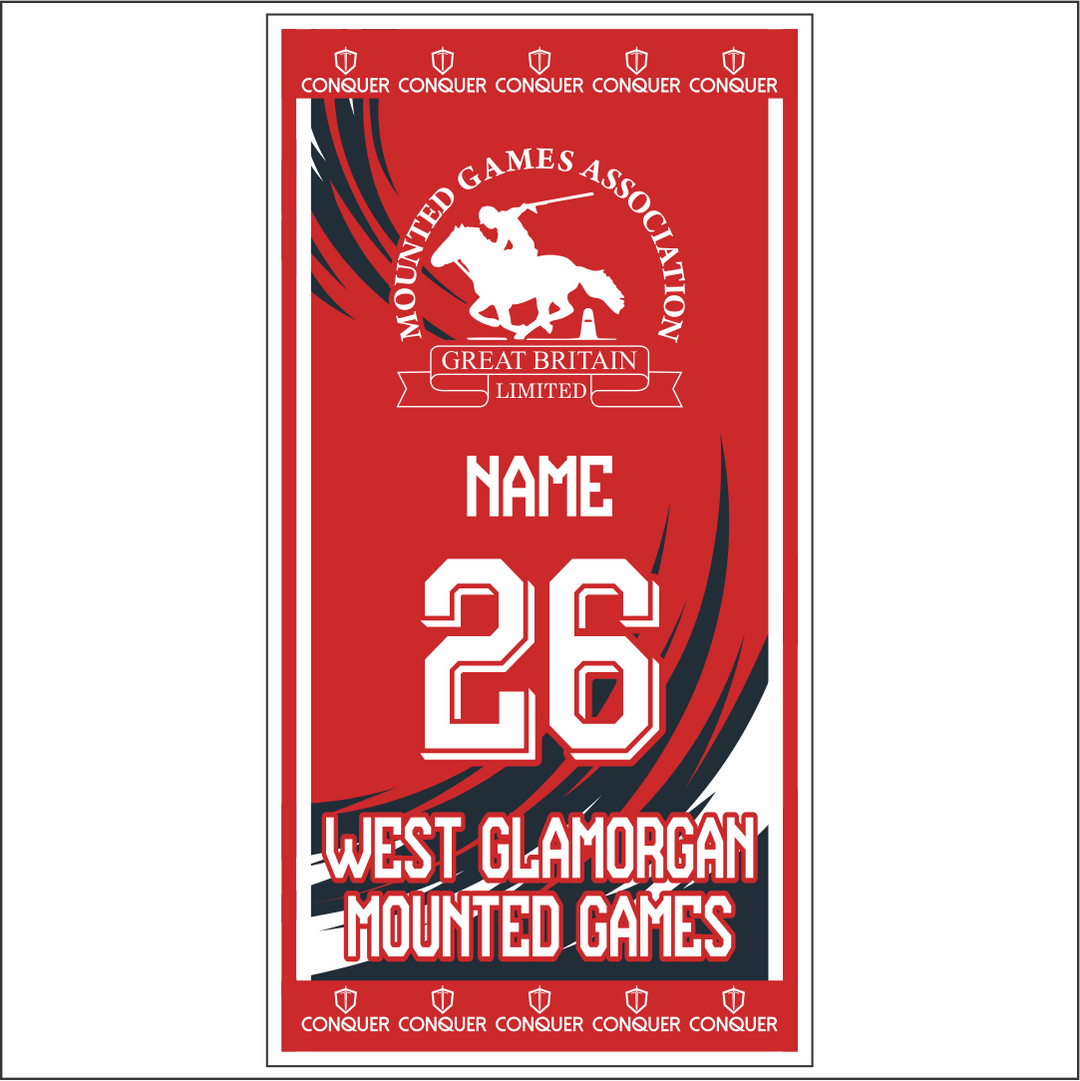 West Glamorgan Mounted Games Beach Towel