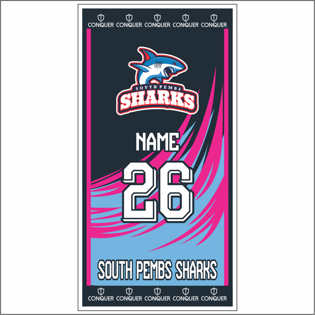 South Pembs Sharks Beach Towel