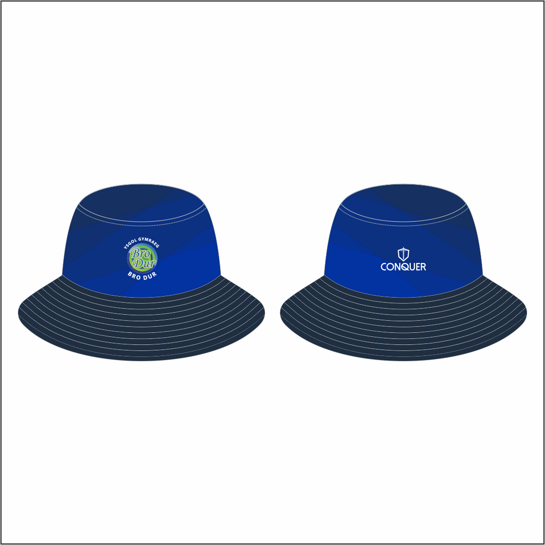 Ysgol Bro Dur Reversible Bucket Hat ADULTS - Black & Blue