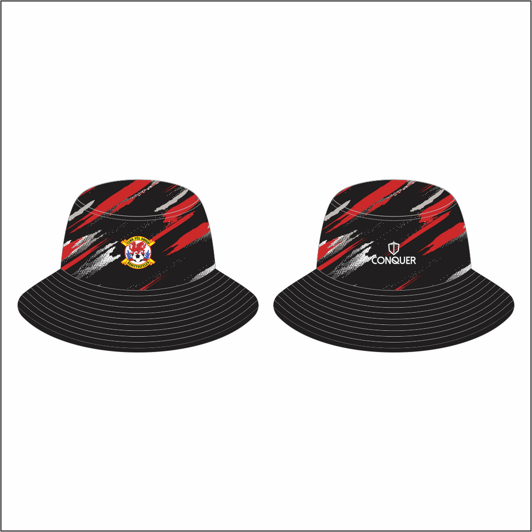 Bancffosfelen AFC Reversible Bucket Hat KIDS - Black & Red
