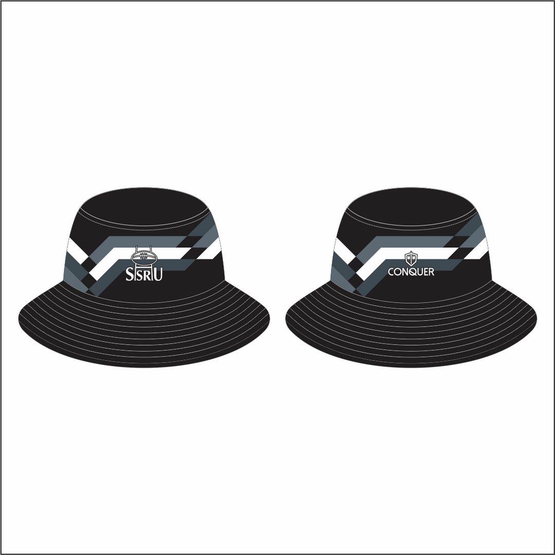 SSRU U16s (Blacks WEST) Reversible Bucket Hat - Black & White
