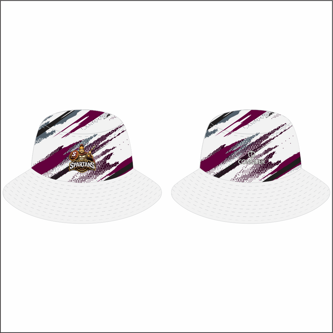 Lampeter Spartans Reversible Bucket Hat KIDS - Black & White