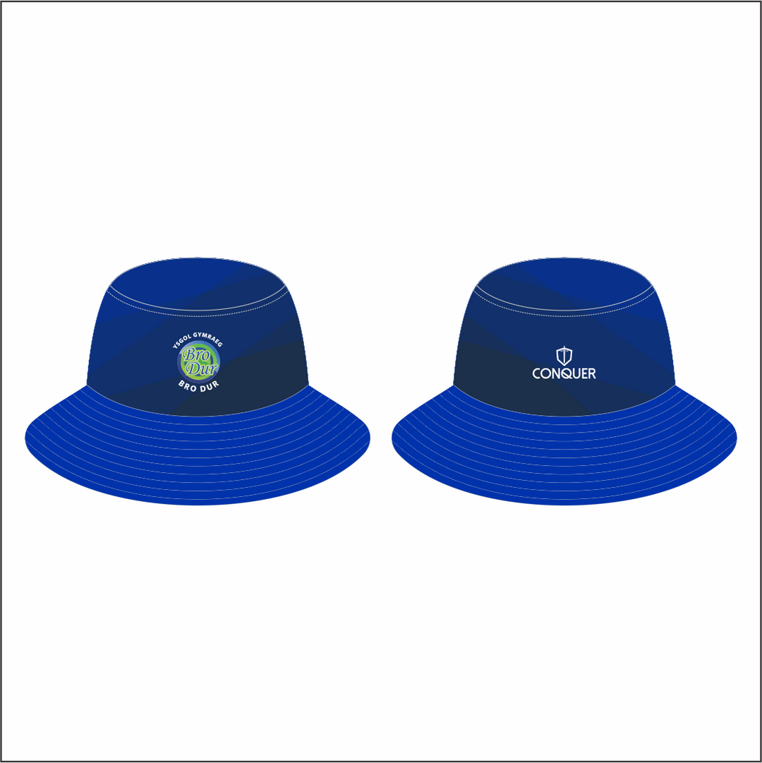Ysgol Bro Dur Reversible Bucket Hat ADULTS - Black & Blue