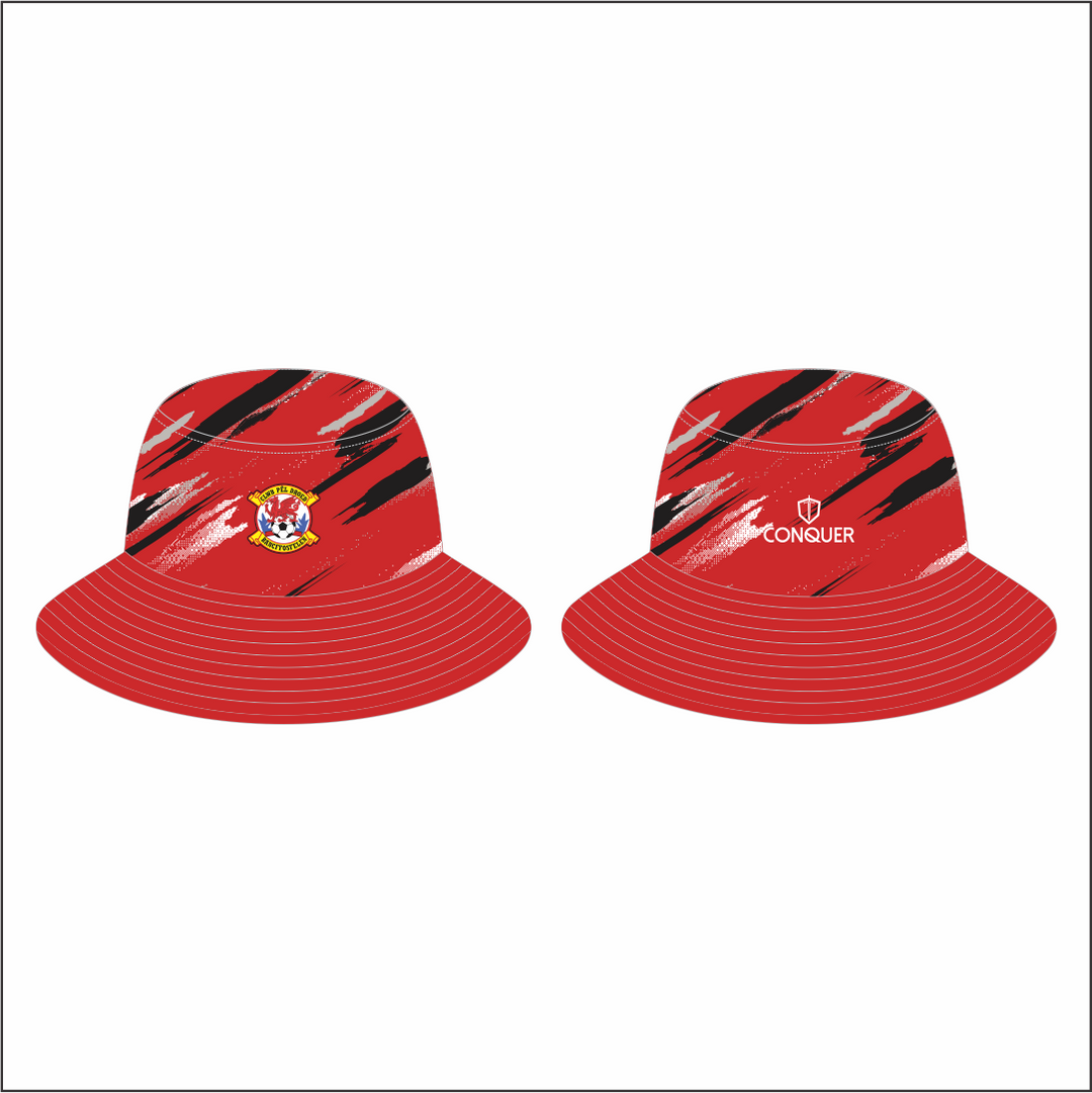 Bancffosfelen AFC Reversible Bucket Hat KIDS - Black & Red