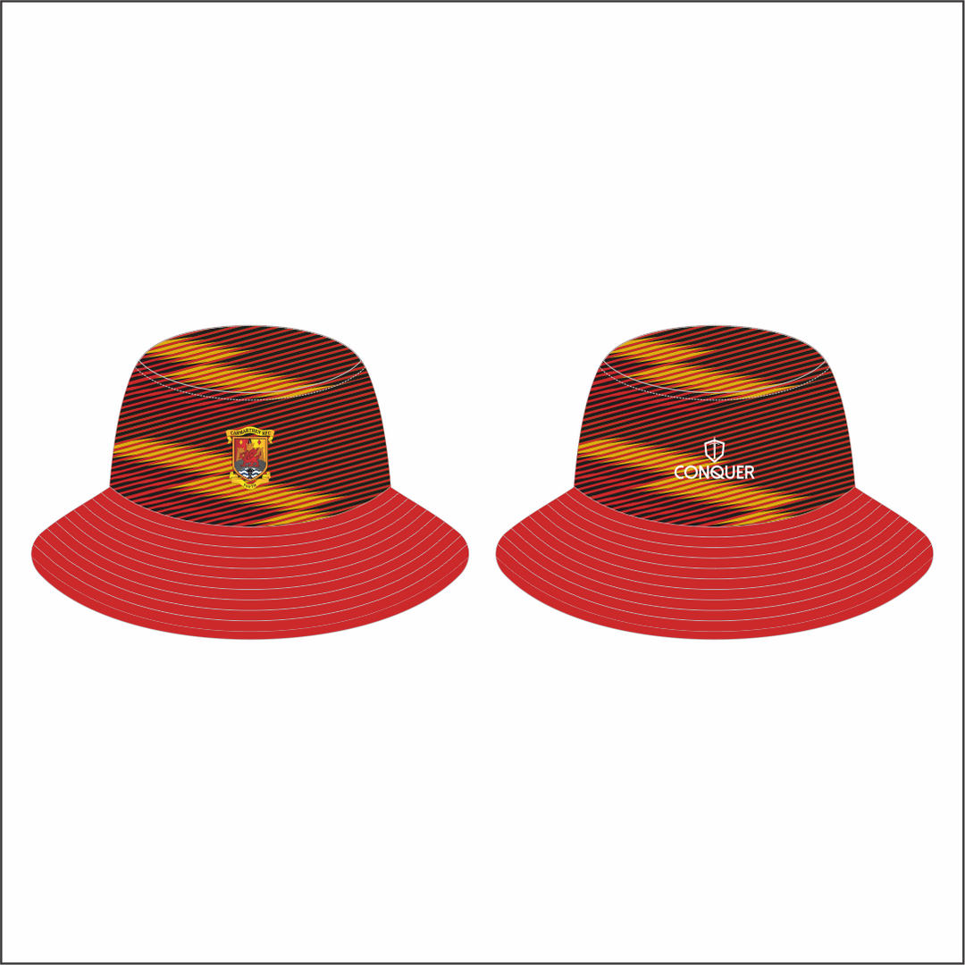 Carmarthen Quins RFC 26/27 Reversible Bucket Hat KIDS - Red